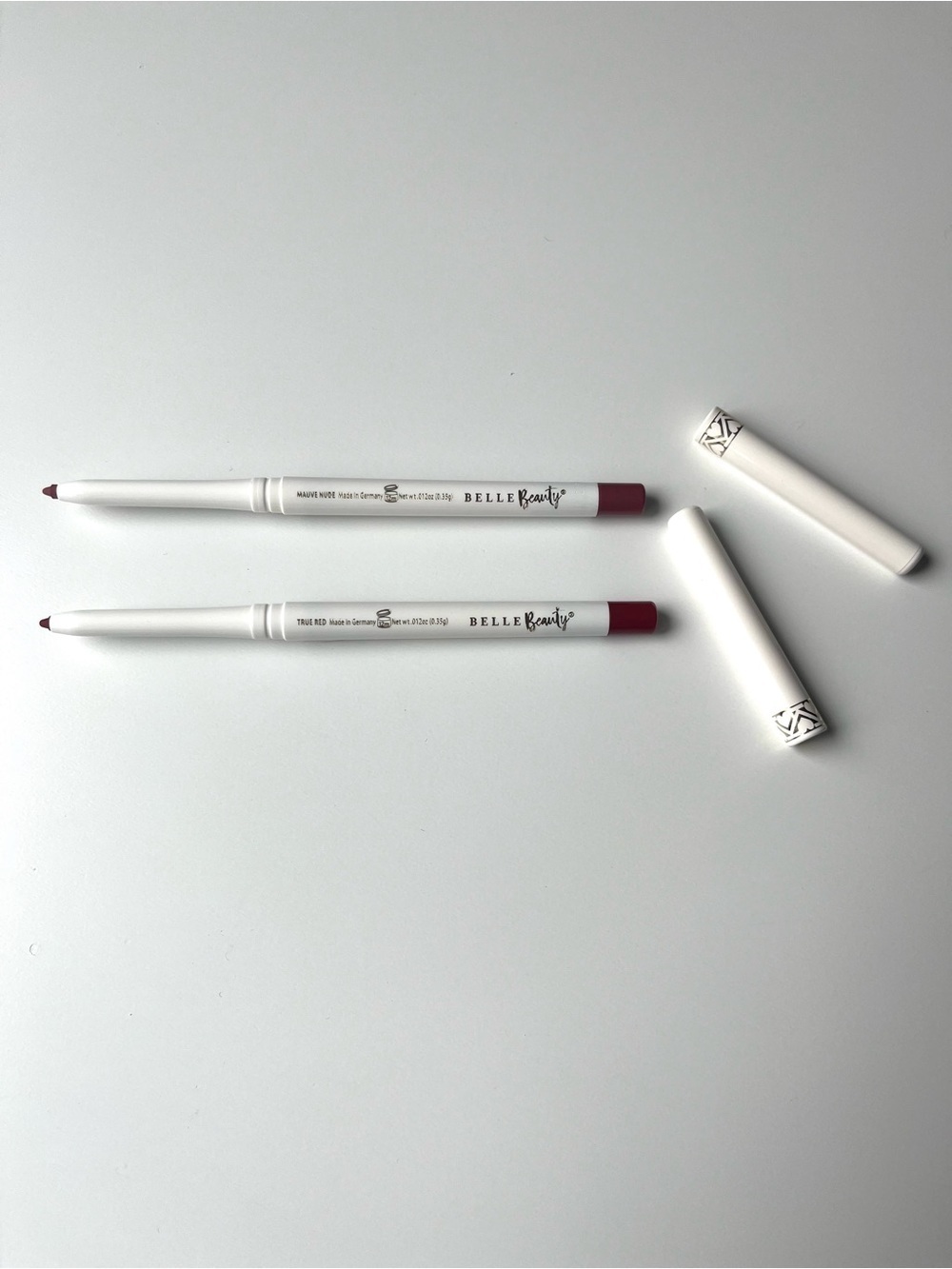 π SET OF 2, Belle Beauty, Kisser Fixer Waterproof Gel NUDE & MAUVE Lipliner - Picture 4 of 4
